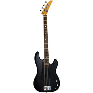 Black electric guitar PNG image-3355